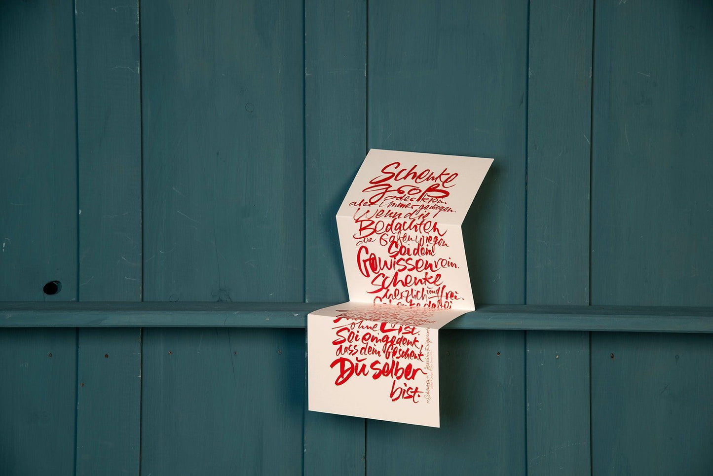 »Schenken« (Ringelnatz) - Claus Dorsch X ECKFISCH
